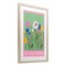 Stupell Industries Wild Flowers with Pink Border Framed Print Under Glass, design by Elizabeth Medley